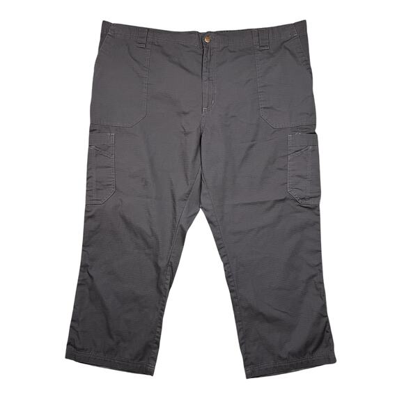 Carhartt Gray Ripstop Multi Cargo Scrub Pants Mens Size 3XL SHORT - Picture 1 of 8